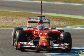World © Octane Photographic Ltd. 2014 Formula 1 Winter Testing, Circuito de Velocidad, Jerez. Thursday 30th January 2014. Day 3. Scuderia Ferrari F14T - Fernando Alonso. Digital Ref: 0887cb1d0993