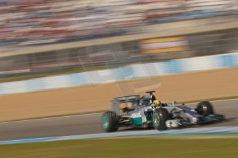 World © Octane Photographic Ltd. 2014 Formula 1 Winter Testing, Circuito de Velocidad, Jerez. Thursday 30th January 2014. Day 3. Mercedes AMG Petronas F1 W05 – Lewis Hamilton. Digital Ref: 0887cb1d1193