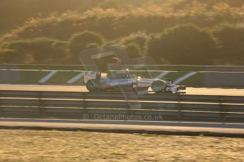 World © Octane Photographic Ltd. 2014 Formula 1 Winter Testing, Circuito de Velocidad, Jerez. Thursday 30th January 2014. Day 3. Mercedes AMG Petronas F1 W05 – Lewis Hamilton. Digital Ref: 0887lb1d1674