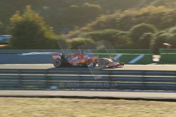World © Octane Photographic Ltd. 2014 Formula 1 Winter Testing, Circuito de Velocidad, Jerez. Thursday 30th January 2014. Day 3. Scuderia Ferrari F14T - Fernando Alonso. Digital Ref: 0887lb1d1761