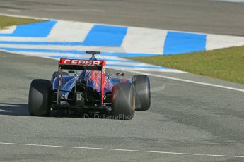 World © Octane Photographic Ltd. 2014 Formula 1 Winter Testing, Circuito de Velocidad, Jerez. Thursday 30th January 2014. Day 3. Scuderia Toro Rosso STR9 - Jean-Eric Vergne. Digital Ref: 0887lb1d2135