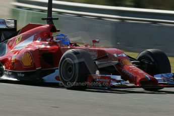 World © Octane Photographic Ltd. 2014 Formula 1 Winter Testing, Circuito de Velocidad, Jerez. Thursday 30th January 2014. Day 3. Scuderia Ferrari F14T - Fernando Alonso. Digital Ref: 0887lb1d2376