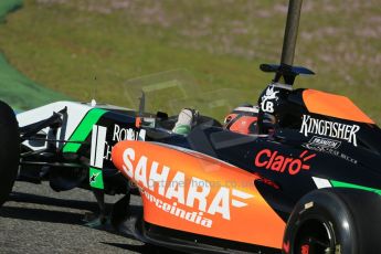 World © Octane Photographic Ltd. 2014 Formula 1 Winter Testing, Circuito de Velocidad, Jerez. Thursday 30th January 2014. Day 3. Sahara Force India VJM07 – Nico Hulkenburg. Digital Ref : 0887lb1d2433