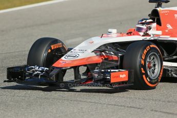World © Octane Photographic Ltd. 2014 Formula 1 Winter Testing, Circuito de Velocidad, Jerez. Thursday 30th January 2014. Day 3. Marussia F1 Team MR03 - Max Chilton. Digital Ref: 0887lb1d2507