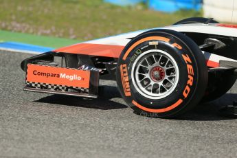 World © Octane Photographic Ltd. 2014 Formula 1 Winter Testing, Circuito de Velocidad, Jerez. Thursday 30th January 2014. Day 3. Marussia F1 Team MR03 - Max Chilton. Digital Ref: 0887lb1d2508
