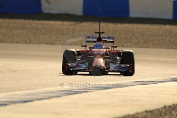 World © Octane Photographic Ltd. 2014 Formula 1 Winter Testing, Circuito de Velocidad, Jerez. Thursday 30th January 2014. Day 3. Scuderia Ferrari F14T - Fernando Alonso. Digital Ref: 0887lb1d2646