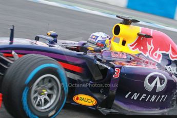 World © Octane Photographic Ltd. 2014 Formula 1 Winter Testing, Circuito de Velocidad, Jerez. Friday 31st January 2014. Day 4. Infiniti Red Bull Racing RB10 – Daniel Ricciardo. Digital Ref: 0888cb1d1298