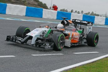 World © Octane Photographic Ltd. 2014 Formula 1 Winter Testing, Circuito de Velocidad, Jerez. Friday 31st January 2014. Day 4. Sahara Force India VJM07 – Daniel Juncadella. Digital Ref: 0888cb1d1322