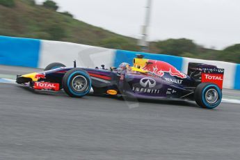 World © Octane Photographic Ltd. 2014 Formula 1 Winter Testing, Circuito de Velocidad, Jerez. Friday 31st January 2014. Day 4. Infiniti Red Bull Racing RB10 – Daniel Ricciardo. Digital Ref: 0888cb1d1343