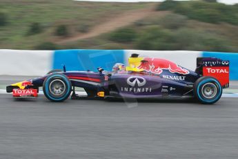 World © Octane Photographic Ltd. 2014 Formula 1 Winter Testing, Circuito de Velocidad, Jerez. Friday 31st January 2014. Day 4. Infiniti Red Bull Racing RB10 – Daniel Ricciardo. Digital Ref: 0888cb1d1355