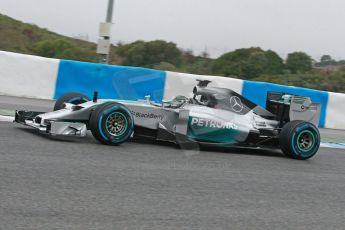 World © Octane Photographic Ltd. 2014 Formula 1 Winter Testing, Circuito de Velocidad, Jerez. Friday 31st January 2014. Day 4. Mercedes AMG Petronas F1 W05 - Nico Rosberg. Digital Ref: 0888cb1d1434