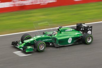 World © Octane Photographic Ltd. 2014 Formula 1 Winter Testing, Circuito de Velocidad, Jerez. Friday 31st January 2014. Day 4. Caterham F1 Team CT05 – Kamui Kobayashi. Digital Ref: 0888cb1d1534