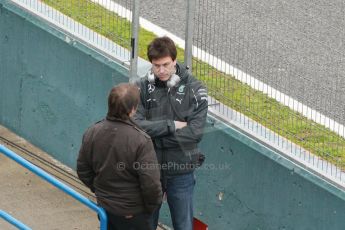 World © Octane Photographic Ltd. 2014 Formula 1 Winter Testing, Circuito de Velocidad, Jerez. Friday 31st January 2014. Day 4. Mercedes AMG Petronas F1 - Toto Wolff. Digital Ref: 0888cb1d1582