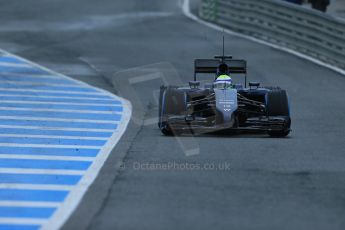World © Octane Photographic Ltd. 2014 Formula 1 Winter Testing, Circuito de Velocidad, Jerez. Friday 31st January 2014. Day 4. Williams FW36 – Felipe Massa. Digital Ref: 0888lb1d2723