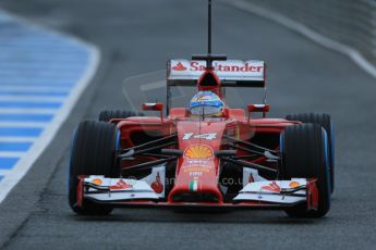 World © Octane Photographic Ltd. 2014 Formula 1 Winter Testing, Circuito de Velocidad, Jerez. Friday 31st January 2014. Day 4. Scuderia Ferrari F14T - Fernando Alonso. Digital Ref: 0888lb1d2745