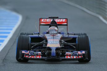 World © Octane Photographic Ltd. 2014 Formula 1 Winter Testing, Circuito de Velocidad, Jerez. Friday 31st January 2014. Day 4. Scuderia Toro Rosso STR 9 – Daniil Kvyat. Digital Ref: 0888lb1d2805