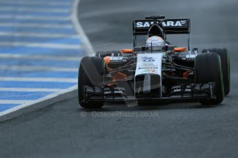 World © Octane Photographic Ltd. 2014 Formula 1 Winter Testing, Circuito de Velocidad, Jerez. Friday 31st January 2014. Day 4. Sahara Force India VJM07 – Daniel Juncadella. Digital Ref: 0888lb1d2873