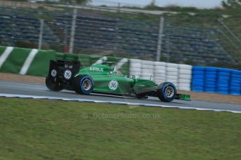 World © Octane Photographic Ltd. 2014 Formula 1 Winter Testing, Circuito de Velocidad, Jerez. Friday 31st January 2014. Day 4. Caterham F1 Team CT05 – Kamui Kobayashi. Digital Ref: 0888lb1d2915