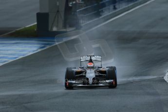 World © Octane Photographic Ltd. 2014 Formula 1 Winter Testing, Circuito de Velocidad, Jerez. Friday 31st January 2014. Day 4. Sauber C33 Ferrari – Adrian Sutil. Digital Ref: 0888lb1d2919