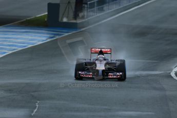 World © Octane Photographic Ltd. 2014 Formula 1 Winter Testing, Circuito de Velocidad, Jerez. Friday 31st January 2014. Day 4. Scuderia Toro Rosso STR 9 – Daniil Kvyat. Digital Ref: 0888lb1d2967