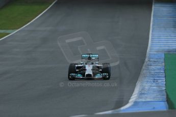 World © Octane Photographic Ltd. 2014 Formula 1 Winter Testing, Circuito de Velocidad, Jerez. Friday 31st January 2014. Day 4. Mercedes AMG Petronas F1 W05 - Nico Rosberg. Digital Ref: 0888lb1d3083