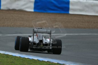 World © Octane Photographic Ltd. 2014 Formula 1 Winter Testing, Circuito de Velocidad, Jerez. Friday 31st January 2014. Day 4. Sauber C33 Ferrari – Adrian Sutil. Rear end detail. Digital Ref: 0888lb1d3197