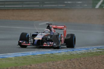 World © Octane Photographic Ltd. 2014 Formula 1 Winter Testing, Circuito de Velocidad, Jerez. Friday 31st January 2014. Day 4. Scuderia Toro Rosso STR 9 – Daniil Kvyat. Digital Ref: 0888lb1d3252