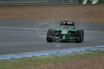 World © Octane Photographic Ltd. 2014 Formula 1 Winter Testing, Circuito de Velocidad, Jerez. Friday 31st January 2014. Day 4. Caterham F1 Team CT05 – Kamui Kobayashi. Digital Ref: 0888lb1d3314