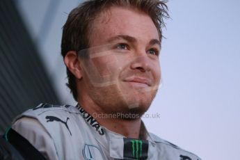 World © Octane Photographic Ltd. 2014 Formula 1 Winter Testing, Circuito de Velocidad, Jerez. Tuesday 27th January 2014. Mercedes AMG Petronas F1 W05 launch - Nico Rosberg. Digital Ref: 0884cb1d9118