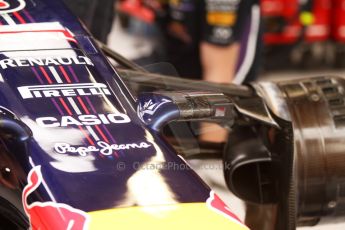 World © Octane Photographic Ltd. Thursday 22nd May 2014. Monaco - Monte Carlo - Formula 1 Practice 1. Infiniti Red Bull Racing RB10 - new nose camera mountings. Digital Ref: 0958CB7D1988