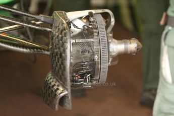 World © Octane Photographic Ltd. Thursday 22nd May 2014. Monaco - Monte Carlo - Formula 1 Practice 1. Caterham F1 Team CT05 – Front brake. Digital Ref: 0958CB7D2064