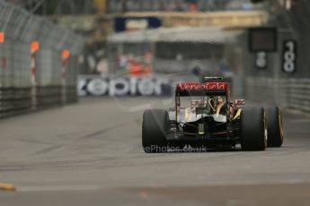 World © Octane Photographic Ltd. Thursday 22nd May 2014. Monaco - Monte Carlo - Formula 1 Practice 1. Lotus F1 Team E22 – Pastor Maldonado. Digital Ref: 0958LB1D3367