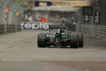 World © Octane Photographic Ltd. Thursday 22nd May 2014. Monaco - Monte Carlo - Formula 1 Practice 1. Sahara Force India VJM07 – Sergio Perez. Digital Ref: 0958LB1D3510