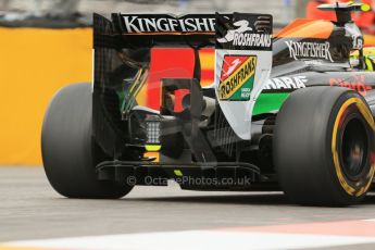 World © Octane Photographic Ltd. Thursday 22nd May 2014. Monaco - Monte Carlo - Formula 1 Practice 1. Sahara Force India VJM07 – Sergio Perez. Digital Ref: 0958LB1D3545