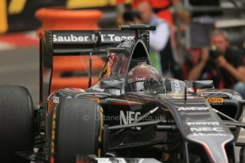 World © Octane Photographic Ltd. Thursday 22nd May 2014. Monaco - Monte Carlo - Formula 1 Practice 1. Sauber C33 – Adrian Sutil. Digital Ref: 0958LB1D3661