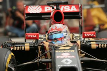 World © Octane Photographic Ltd. Thursday 22nd May 2014. Monaco - Monte Carlo - Formula 1 Practice 1. Lotus F1 Team E22 - Romain Grosjean. Digital Ref: 0958LB1D3785