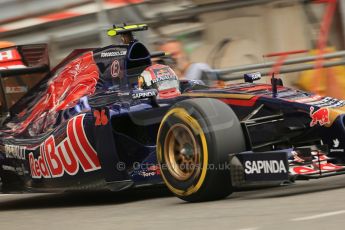 World © Octane Photographic Ltd. Thursday 22nd May 2014. Monaco - Monte Carlo - Formula 1 Practice 1. Scuderia Toro Rosso STR 9 – Daniil Kvyat. Digital Ref: 0958LB1D3981