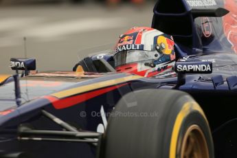 World © Octane Photographic Ltd. Thursday 22nd May 2014. Monaco - Monte Carlo - Formula 1 Practice 1. Scuderia Toro Rosso STR 9 – Daniil Kvyat. Digital Ref: 0958LB1D3988