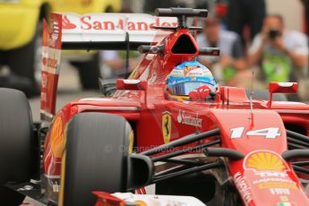 World © Octane Photographic Ltd. Thursday 22nd May 2014. Monaco - Monte Carlo - Formula 1 Practice 1. Scuderia Ferrari F14T - Fernando Alonso. Digital Ref: 0958LB1D4009
