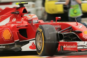 World © Octane Photographic Ltd. Thursday 22nd May 2014. Monaco - Monte Carlo - Formula 1 Practice 1. Scuderia Ferrari F14T – Kimi Raikkonen. Digital Ref: 0958LB1D4030