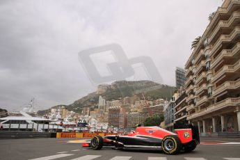 World © Octane Photographic Ltd. Thursday 22nd May 2014. Monaco - Monte Carlo - Formula 1 Practice 1. Marussia F1 Team MR03 - Max Chilton. Digital Ref: 0958LB1D6117