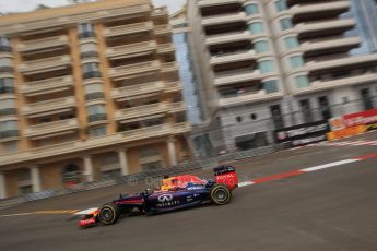 World © Octane Photographic Ltd. Thursday 22nd May 2014. Monaco - Monte Carlo - Formula 1 Practice 1. Infiniti Red Bull Racing RB10 - Sebastian Vettel. Digital Ref: 0958LB1D6342