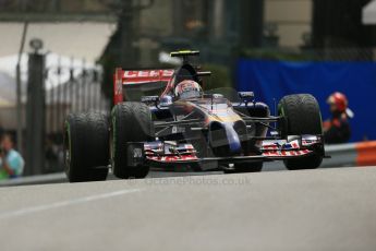 World © Octane Photographic Ltd. Thursday 22nd May 2014. Monaco - Monte Carlo - Formula 1 Practice 2. Scuderia Toro Rosso STR 9 – Daniil Kvyat. Digital Ref: 0960LB1D4617
