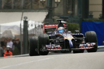 World © Octane Photographic Ltd. Thursday 22nd May 2014. Monaco - Monte Carlo - Formula 1 Practice 2. Scuderia Toro Rosso STR9 - Jean-Eric Vergne. Digital Ref: 0960LB1D4653