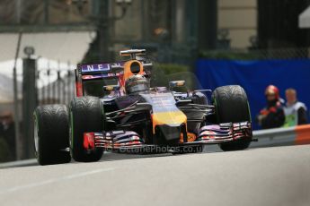 World © Octane Photographic Ltd. Thursday 22nd May 2014. Monaco - Monte Carlo - Formula 1 Practice 2. Infiniti Red Bull Racing RB10 - Sebastian Vettel. Digital Ref: 0960LB1D4669
