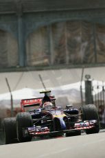 World © Octane Photographic Ltd. Thursday 22nd May 2014. Monaco - Monte Carlo - Formula 1 Practice 2. Scuderia Toro Rosso STR 9 – Daniil Kvyat. Digital Ref: 0960LB1D4698