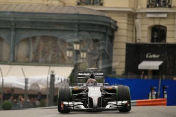 World © Octane Photographic Ltd. Thursday 22nd May 2014. Monaco - Monte Carlo - Formula 1 Practice 2. Sauber C33 – Adrian Sutil. Digital Ref: 0960LB1D6538