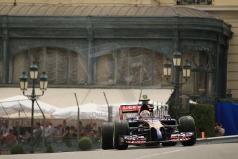 World © Octane Photographic Ltd. Thursday 22nd May 2014. Monaco - Monte Carlo - Formula 1 Practice 2. Scuderia Toro Rosso STR 9 – Daniil Kvyat. Digital Ref: 0960LB1D6547