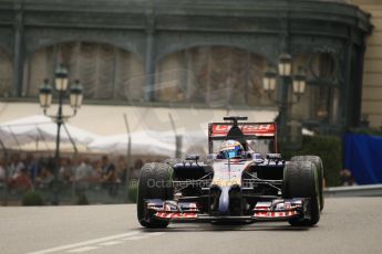 World © Octane Photographic Ltd. Thursday 22nd May 2014. Monaco - Monte Carlo - Formula 1 Practice 2. Scuderia Toro Rosso STR9 - Jean-Eric Vergne. Digital Ref: 0960LB1D6556