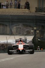 World © Octane Photographic Ltd. Thursday 22nd May 2014. Monaco - Monte Carlo - Formula 1 Practice 2. Marussia F1 Team MR03 - Jules Bianchi. Digital Ref: 0960LB1D6601